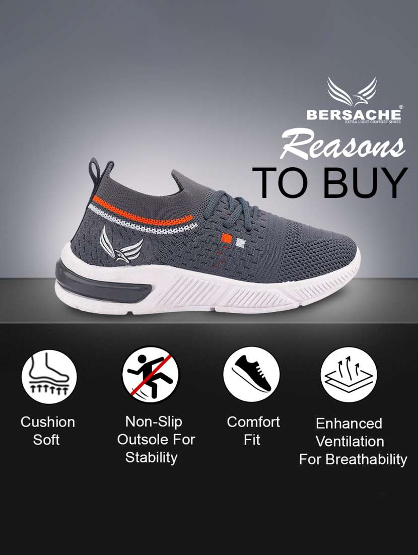 boys solid lace up sport shoes - 22181371 -  Standard Image - 4