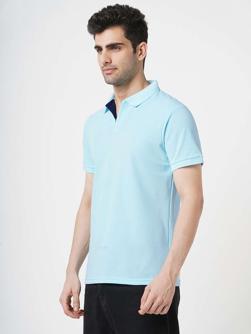 men solid short sleeve polo t-shirt - 22181396 -  Standard Image - 1