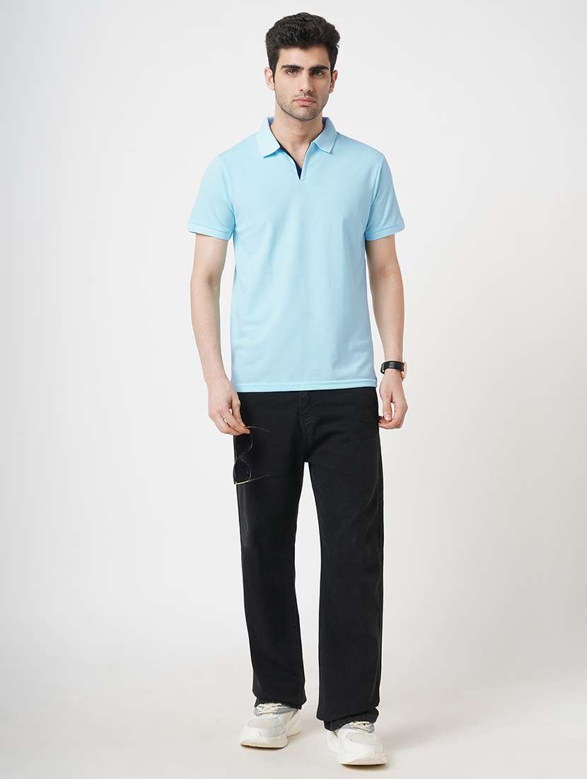 men solid short sleeve polo t-shirt - 22181396 -  Standard Image - 4