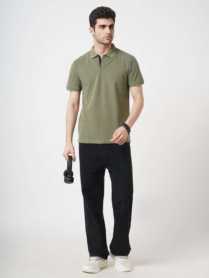 men solid short sleeve polo t-shirt - 22181398 -  Standard Image - 4