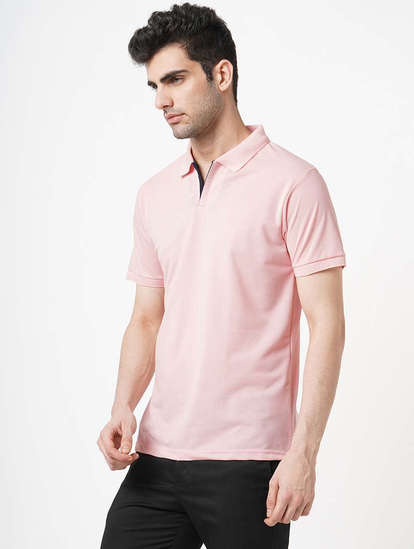 men solid short sleeve polo t-shirt - 22181403 -  Standard Image - 1