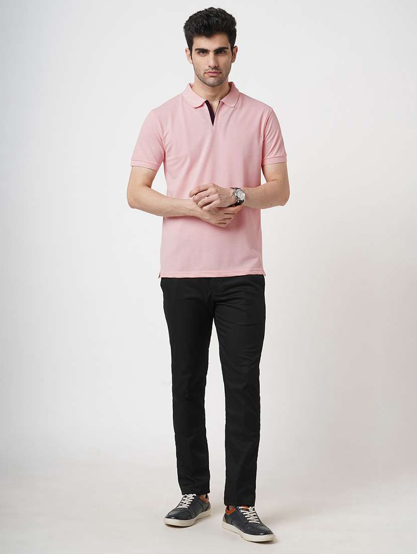 men solid short sleeve polo t-shirt - 22181403 -  Standard Image - 4