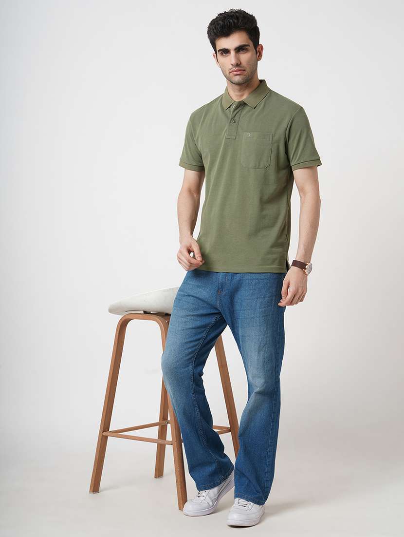 men solid short sleeve polo t-shirt - 22181406 -  Standard Image - 4