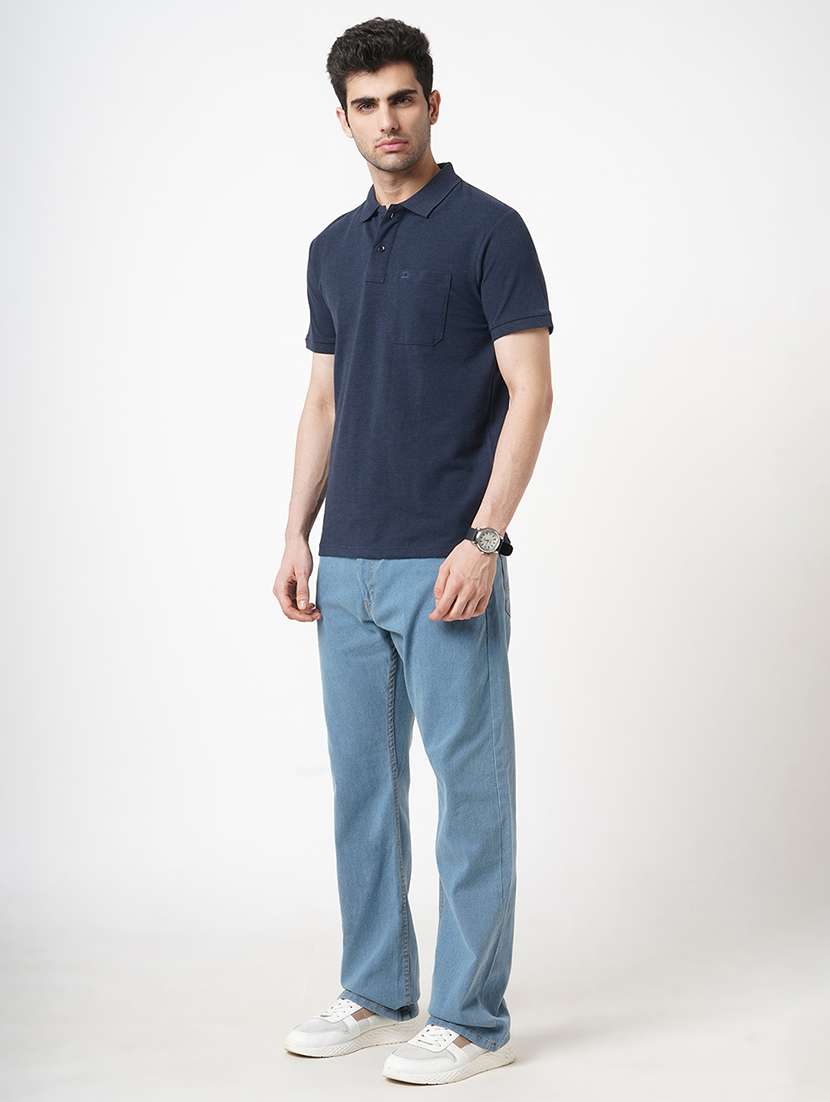 men solid short sleeve polo t-shirt - 22181407 -  Standard Image - 4