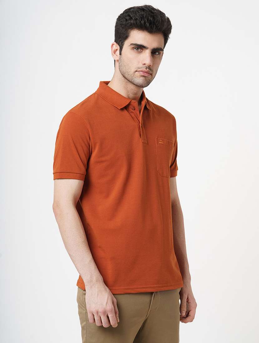 men solid short sleeve polo t-shirt - 22181410 -  Standard Image - 1