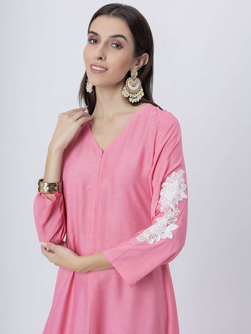 women embroidered long sleeve ethnic jumpsuit - 22181414 -  Standard Image - 4