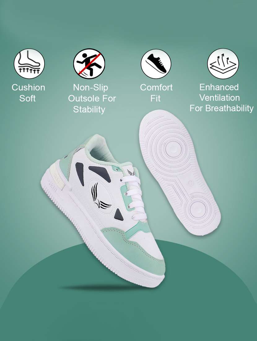 women green lace-up sneaker - 22181422 -  Standard Image - 1