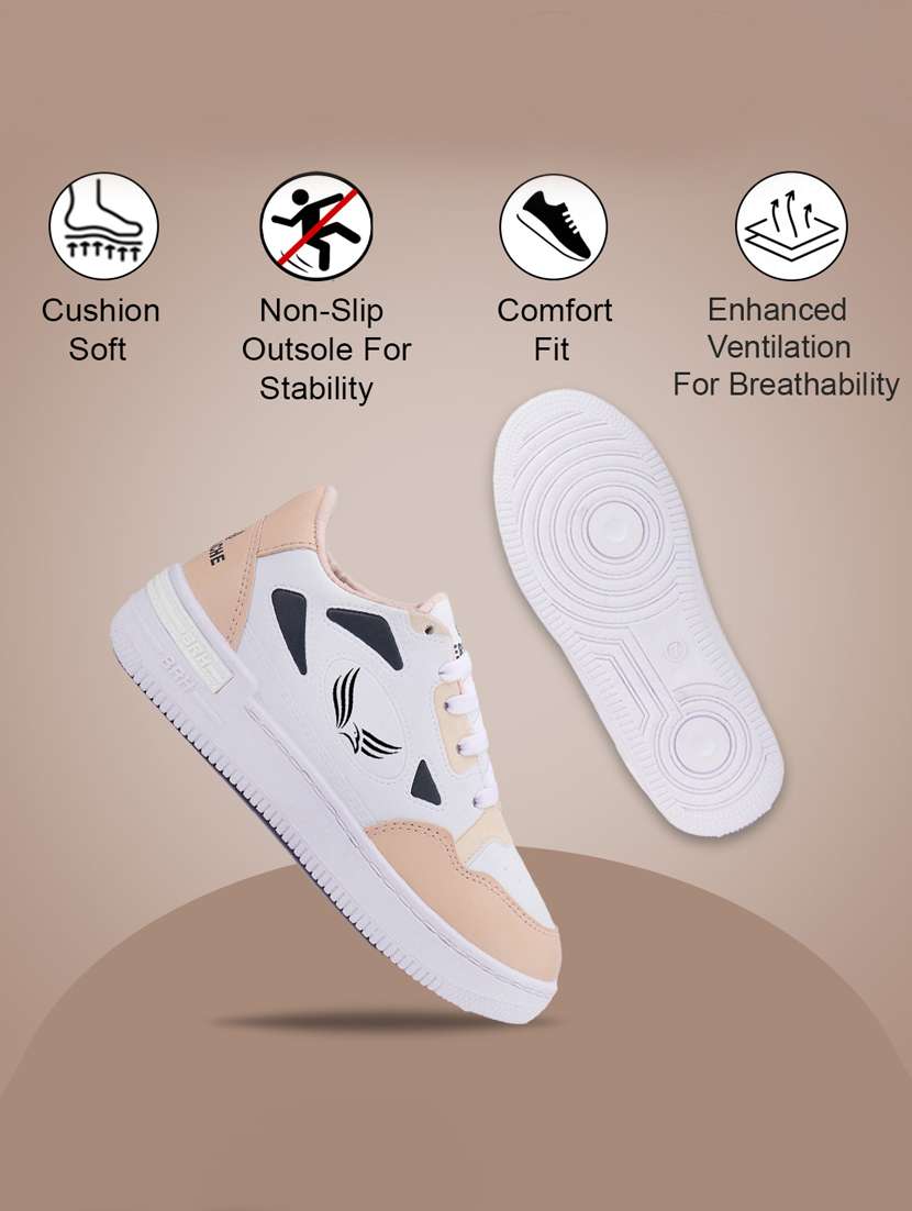 women beige lace-up sneaker - 22181423 -  Standard Image - 1