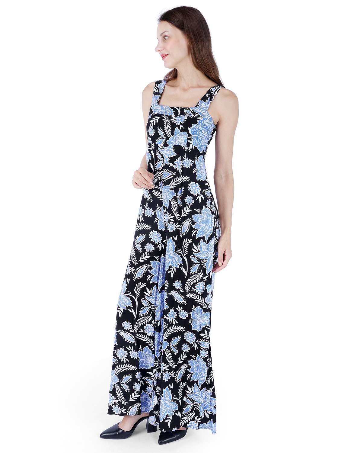 women printed sleeveless a-line dress - 22181449 -  Standard Image - 1