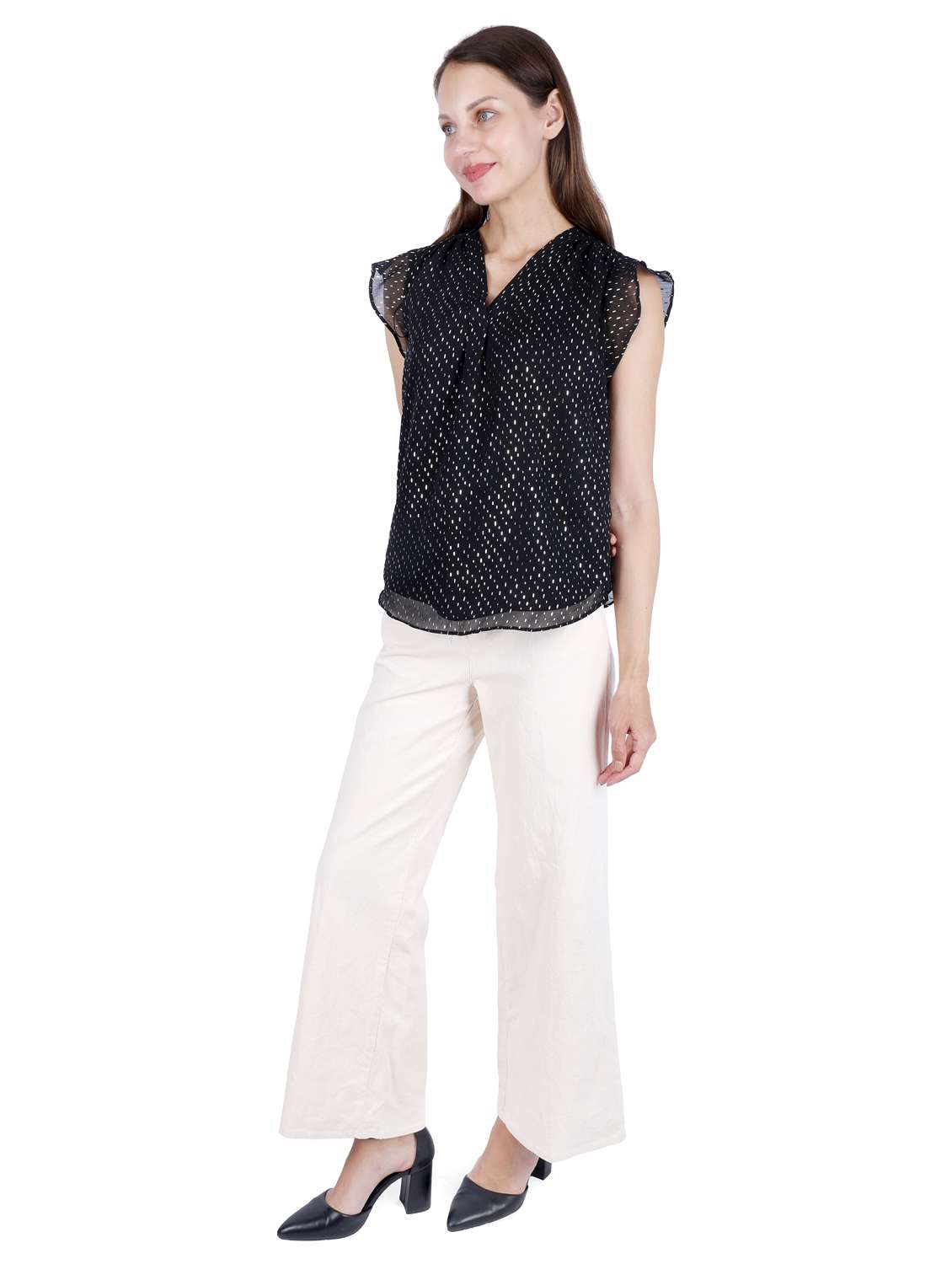 women printed short sleeve regular top - 22181468 -  Standard Image - 1