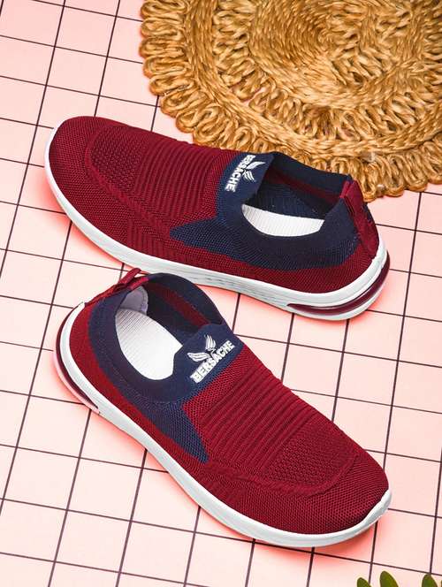 women maroon slip on casual shoe - 22181503 -  Standard Image - 0