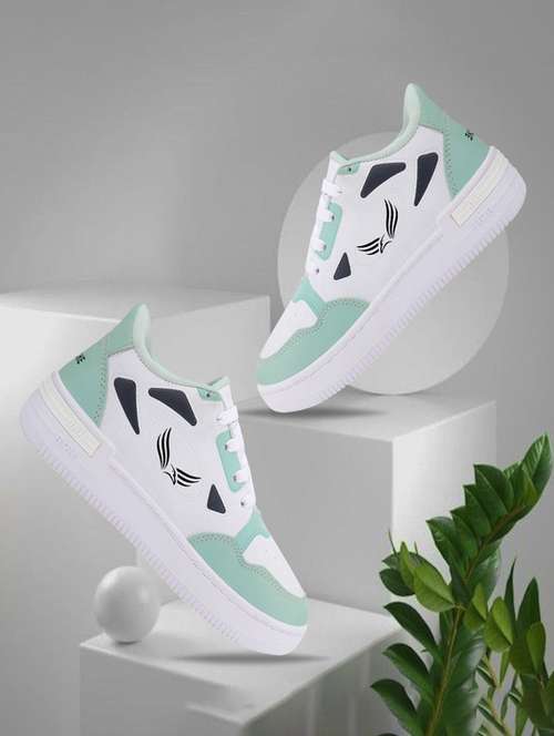 women green lace-up sneaker - 22181506 -  Standard Image - 0