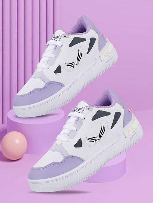 women lavender lace-up sneaker - 22181508 -  Standard Image - 0