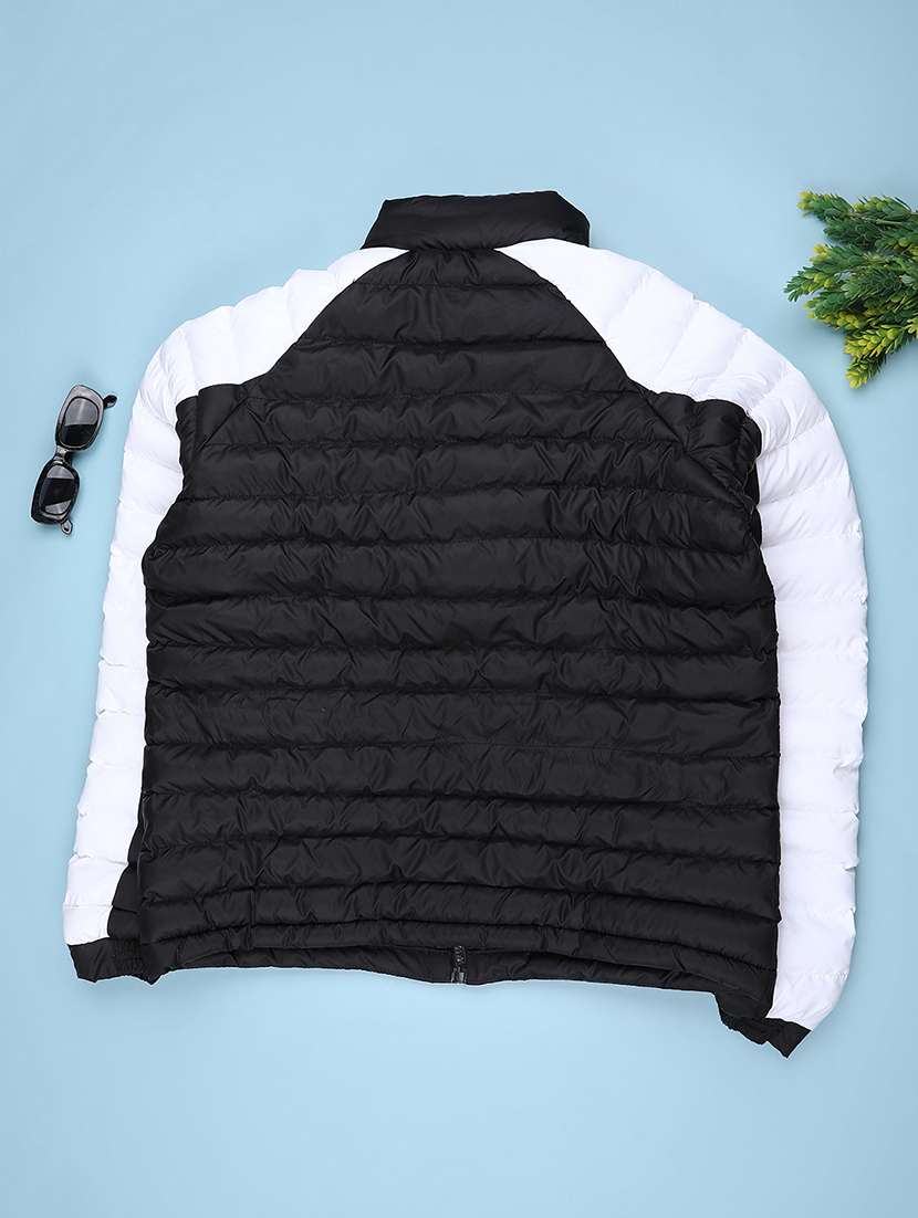 boys color blocked long sleeve quilted jacket - 22181513 -  Standard Image - 1