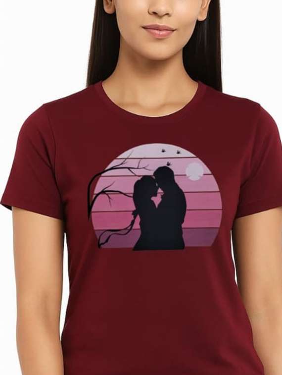 women pringted short sleeve regular fit t-shirt - 22181515 -  Standard Image - 4