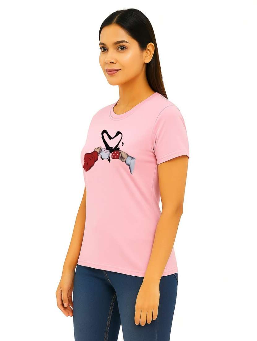 women pringted short sleeve regular fit t-shirt - 22181521 -  Standard Image - 1