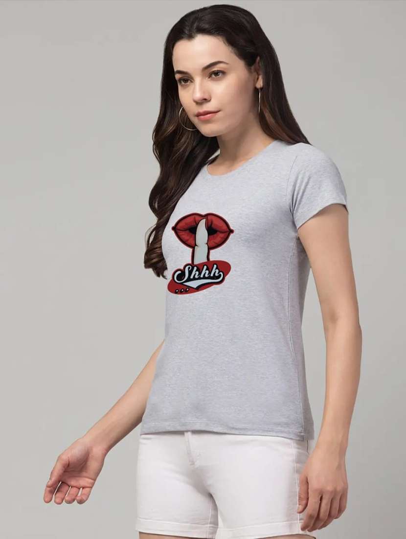 women printed short sleeve regular fit t-shirt - 22181529 -  Standard Image - 1