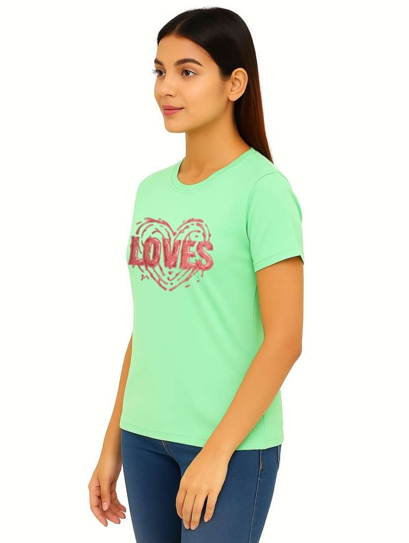women printed short sleeve regular fit t-shirt - 22181533 -  Standard Image - 1