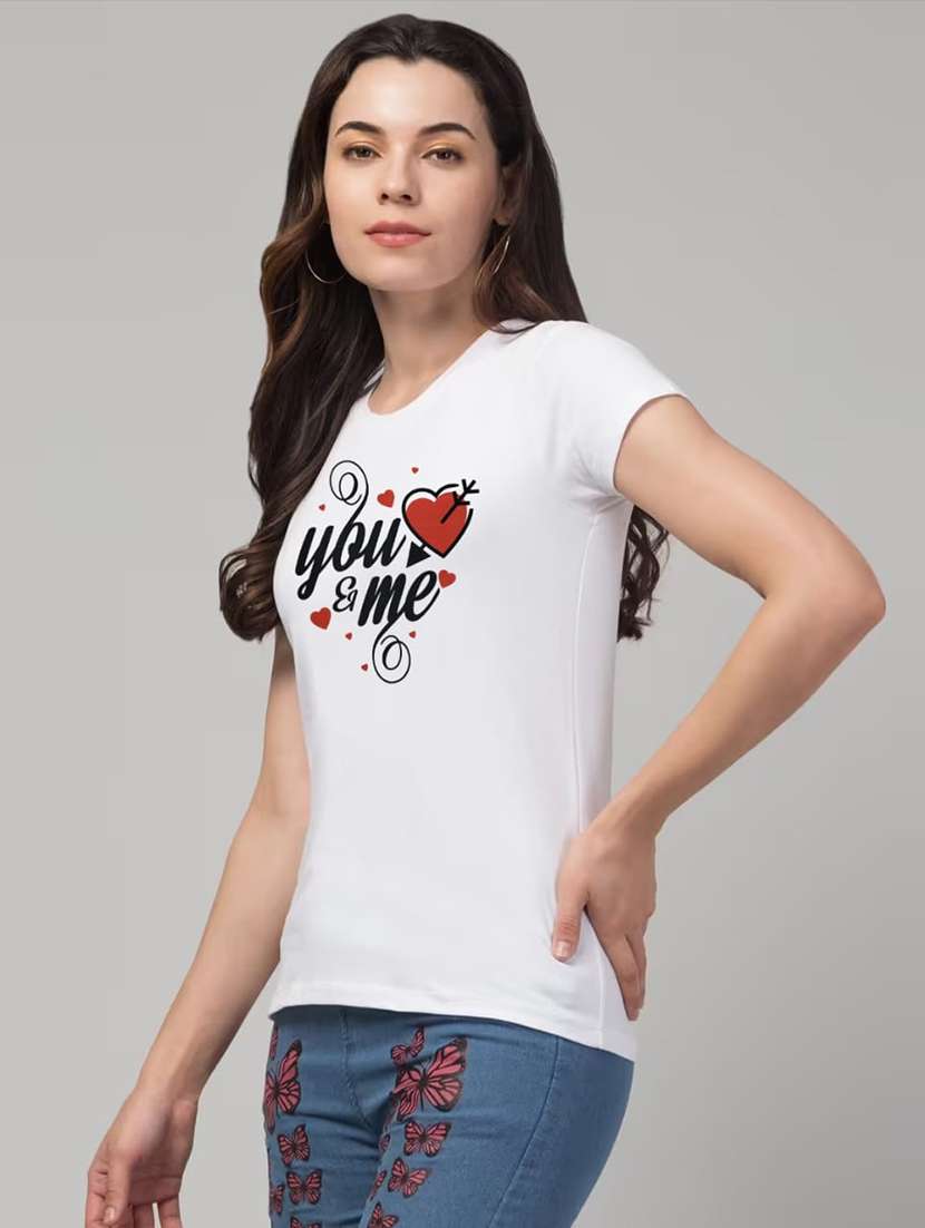 women printed short sleeve regular fit t-shirt - 22181543 -  Standard Image - 1