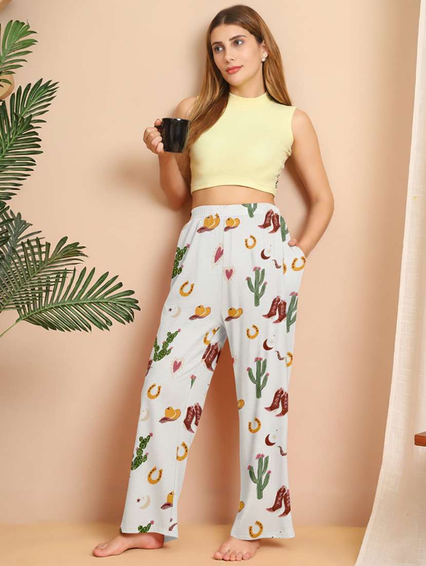 women printed mid rise pajama - 22181545 -  Standard Image - 4