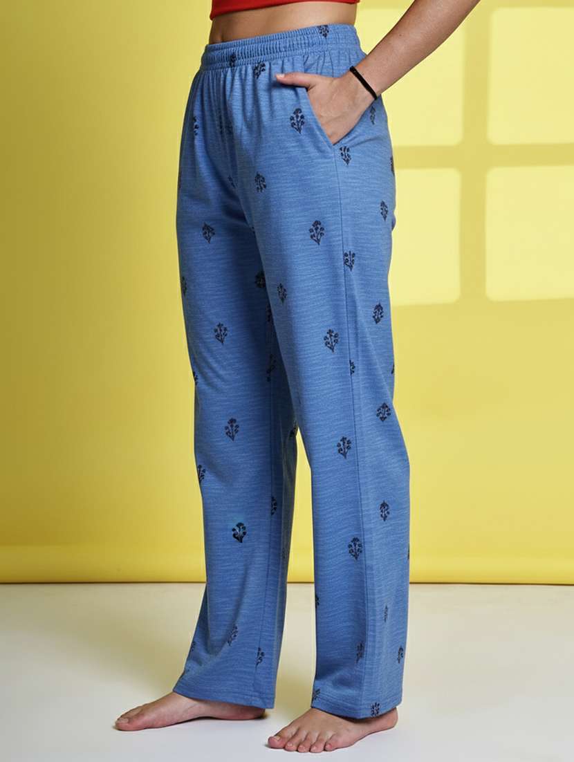 women printed mid rise lounge wear pajama - 22181560 -  Standard Image - 1