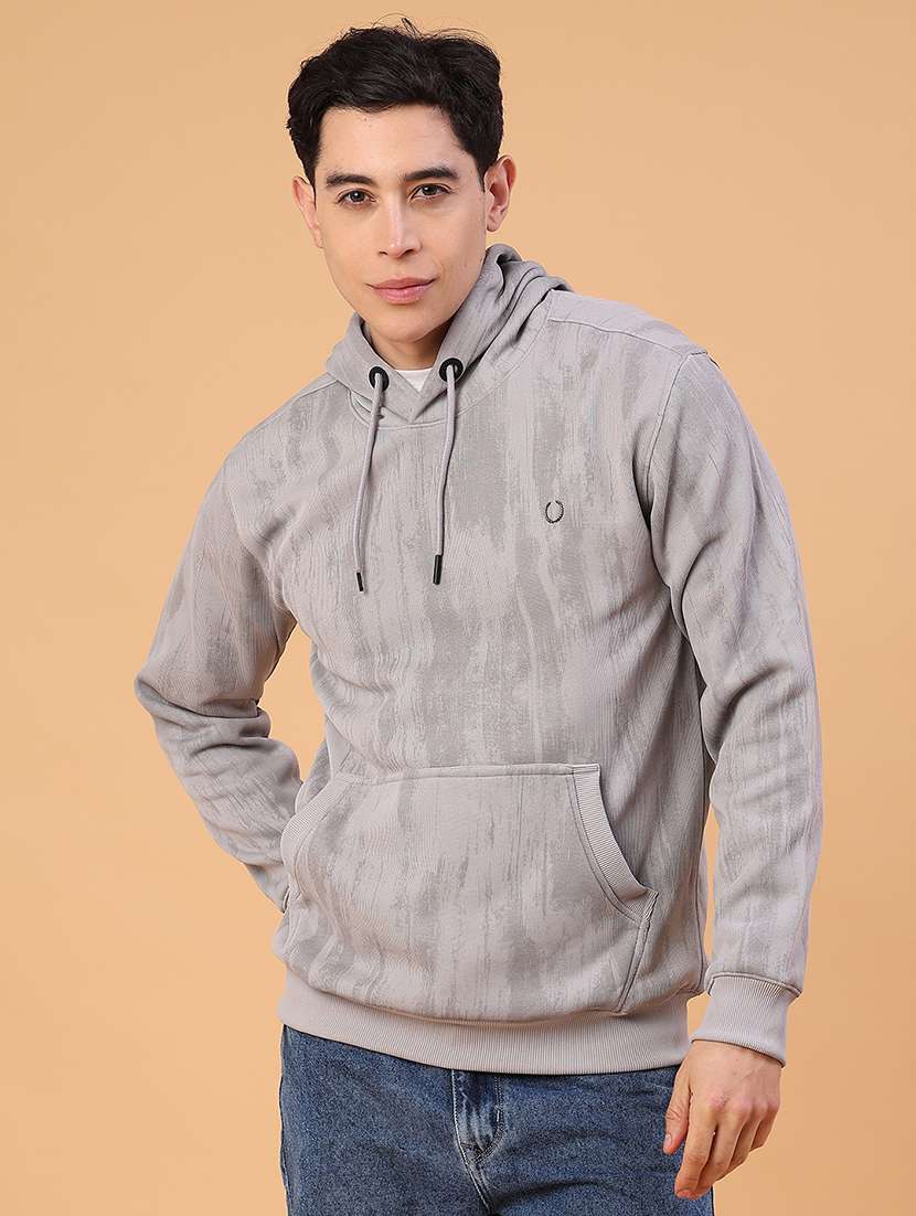 men printed long sleeve regular fit sweatshirt