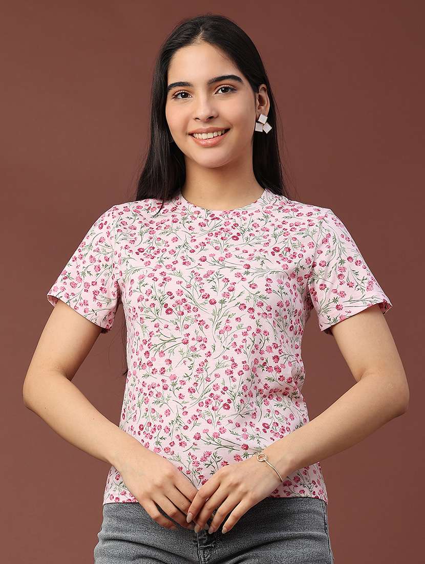 women printed short sleeve t-shirt - 22181654 -  Standard Image - 1