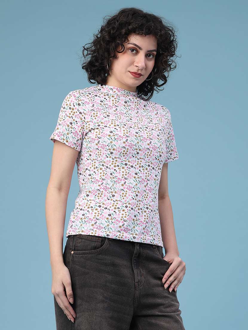 women floral short sleeve t-shirt - 22181657 -  Standard Image - 1