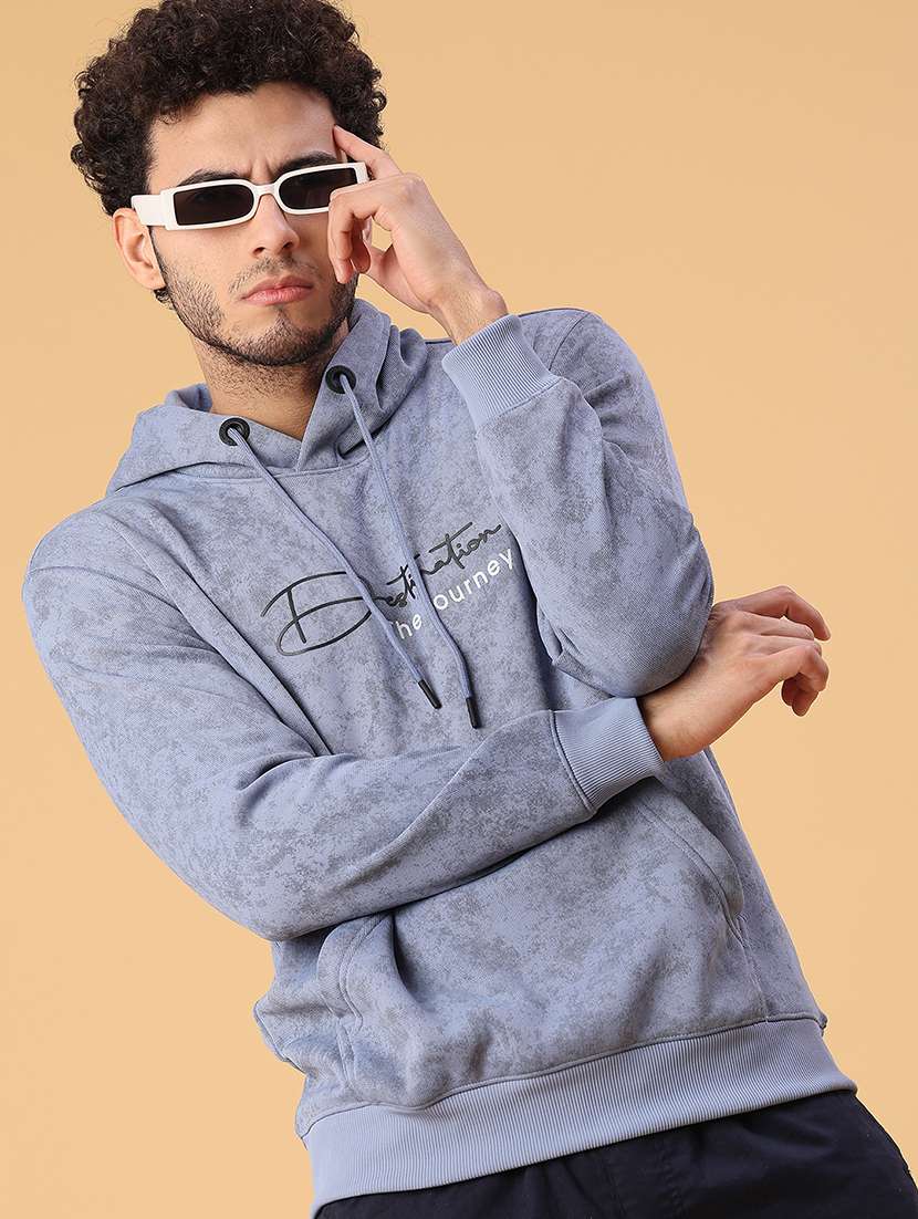 men printed long sleeve regular fit sweatshirt - 22181685 -  Standard Image - 1