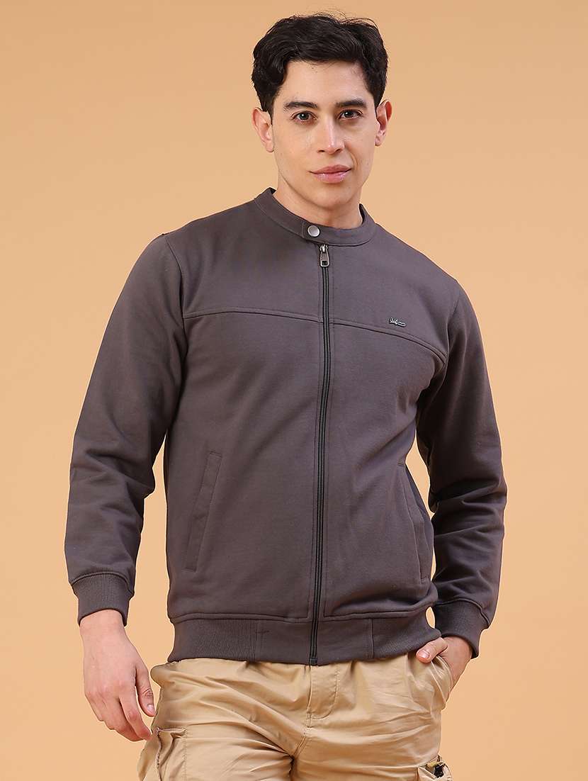 men solid long sleeve regular fit sweatshirt - 22181694 -  Standard Image - 1