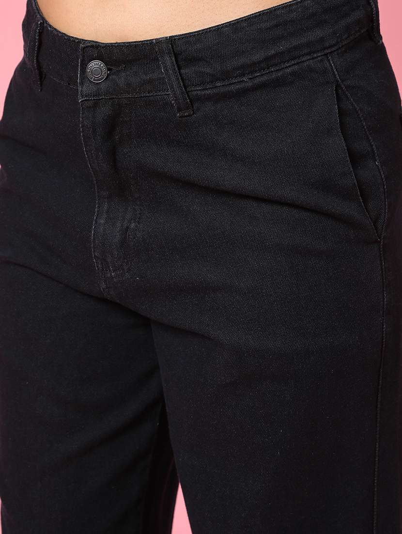women solid mid rise jeans - 22181702 -  Standard Image - 1