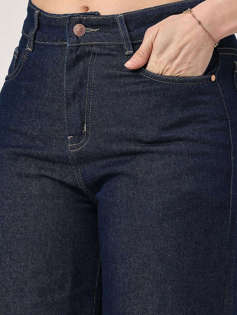 women blue cotton jean - 22181705 -  Standard Image - 1