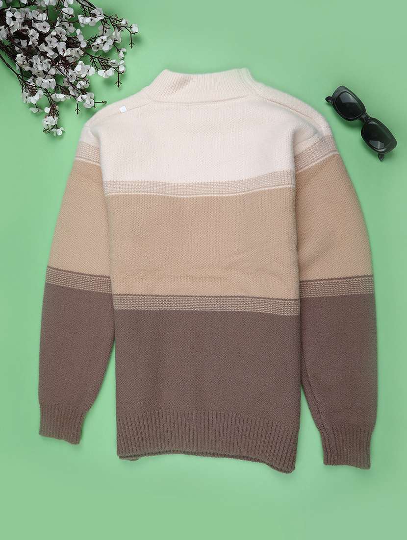 boys color blocked long sleeve sweater - 22181785 -  Standard Image - 1