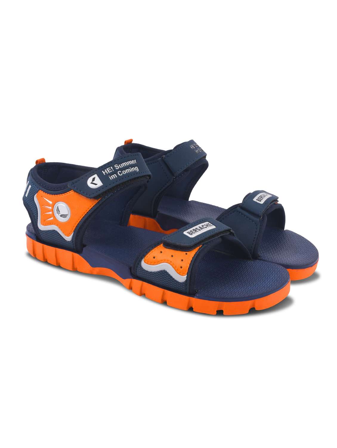 men printed open toe floater - 22182047 -  Standard Image - 1