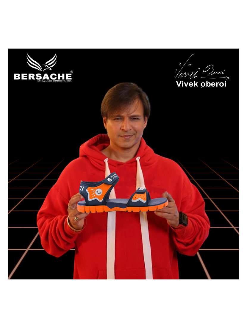 men printed open toe floater - 22182047 -  Standard Image - 4