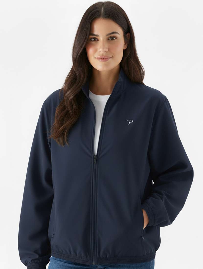 women solid long sleeve bomber jacket - 22182088 -  Standard Image - 1