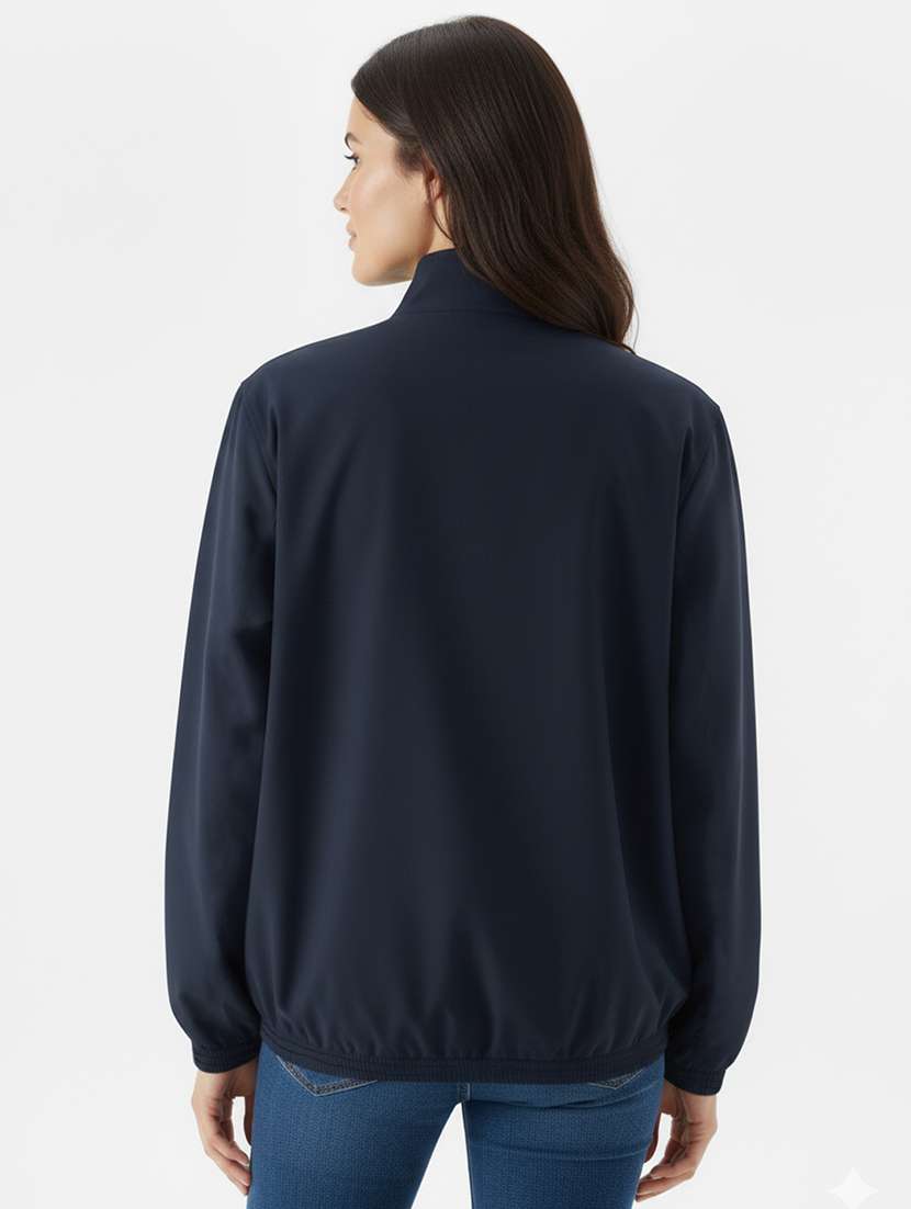 women solid long sleeve bomber jacket - 22182088 -  Standard Image - 4