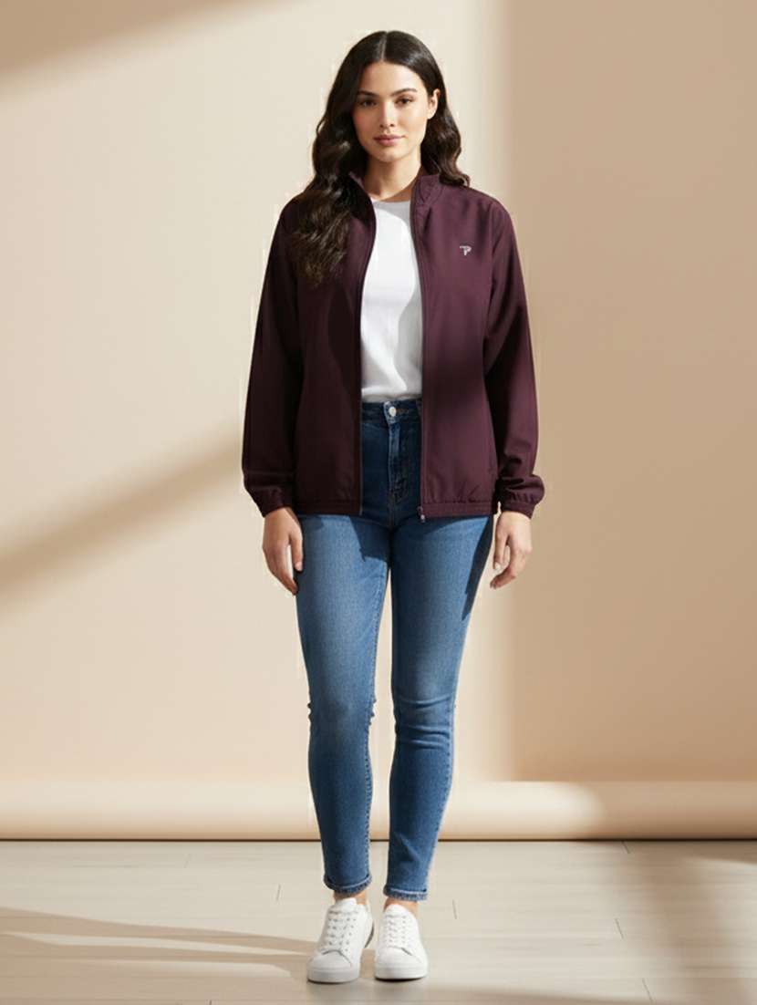 women solid long sleeve bomber jacket - 22182091 -  Standard Image - 4