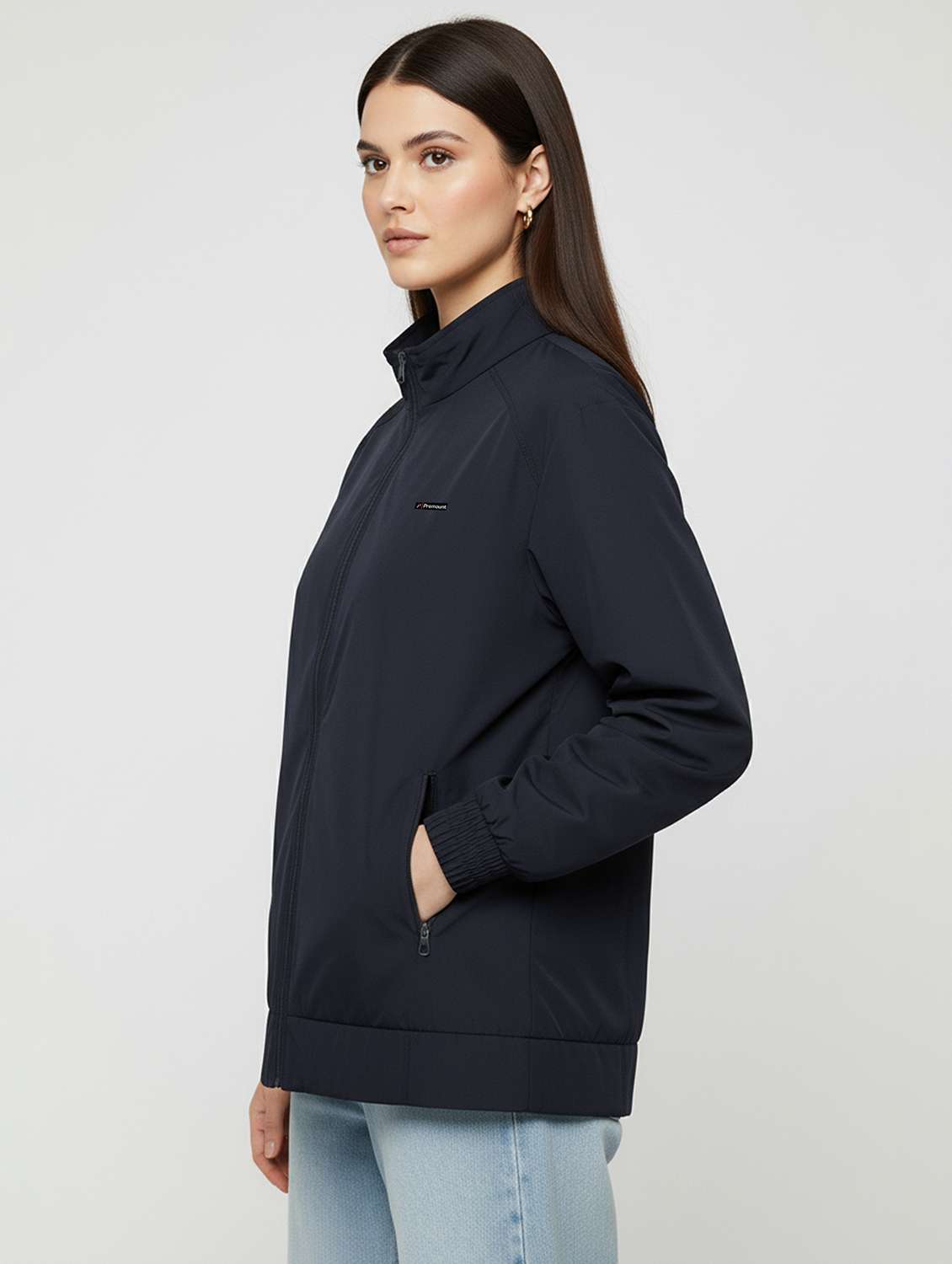 women solid long sleeve bomber jacket - 22182097 -  Standard Image - 1