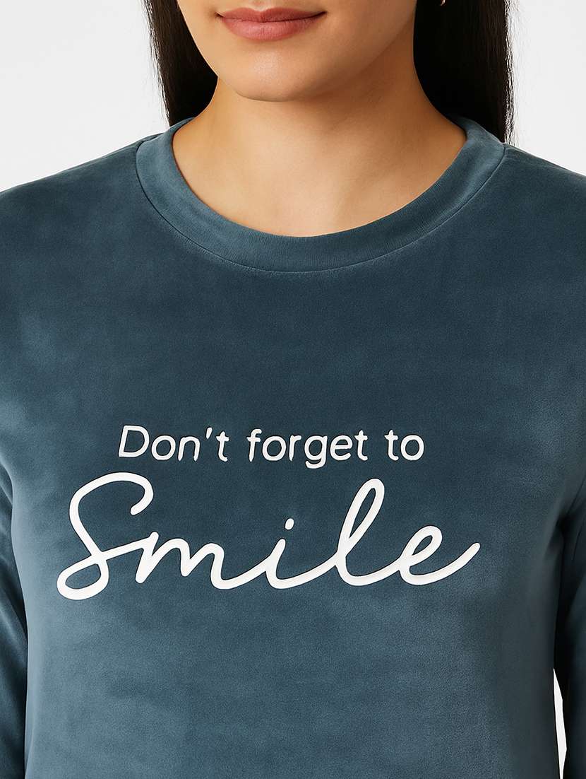 women printed long sleeve sweatshirt - 22182124 -  Standard Image - 4