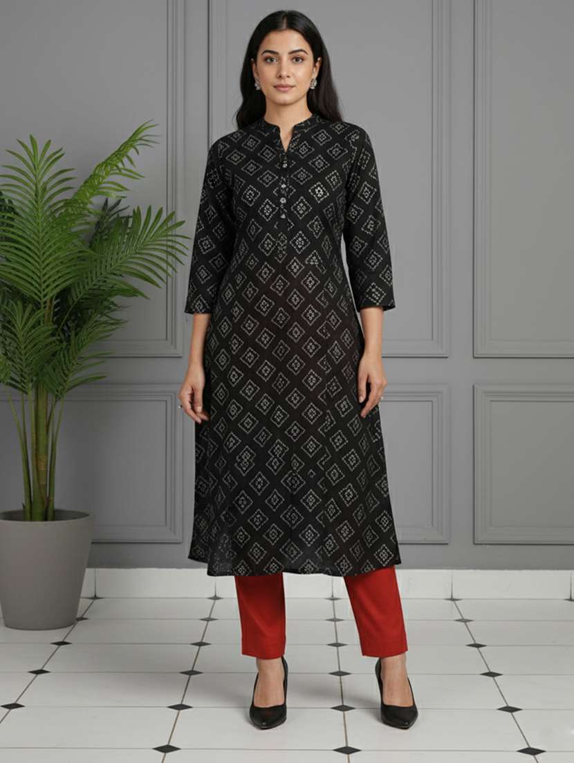 women solid mid rise tapered pant - 22182160 -  Standard Image - 4