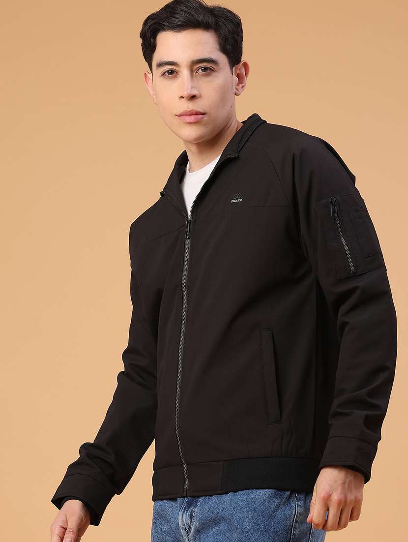 men solid long sleeve lightweight bomber jacket - 22182294 -  Standard Image - 1