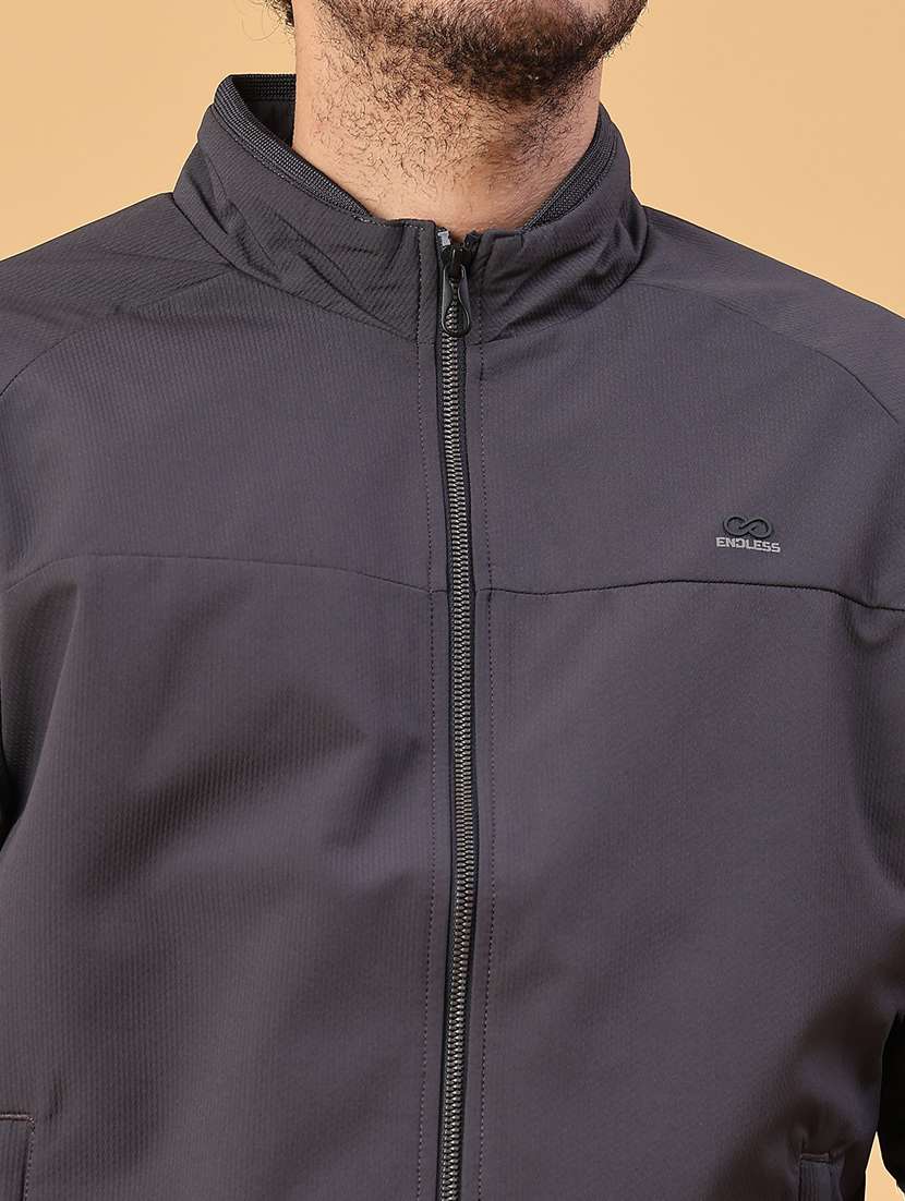 men solid long sleeve lightweight bomber jacket - 22182295 -  Standard Image - 4