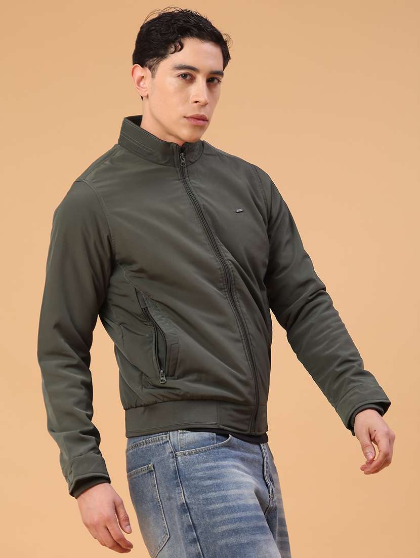 men solid long sleeve lightweight bomber jacket - 22182298 -  Standard Image - 1