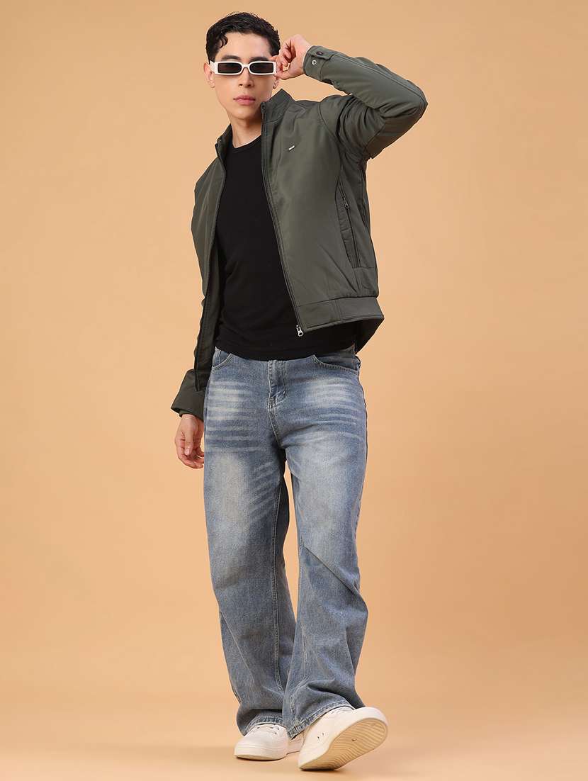 men solid long sleeve lightweight bomber jacket - 22182298 -  Standard Image - 4