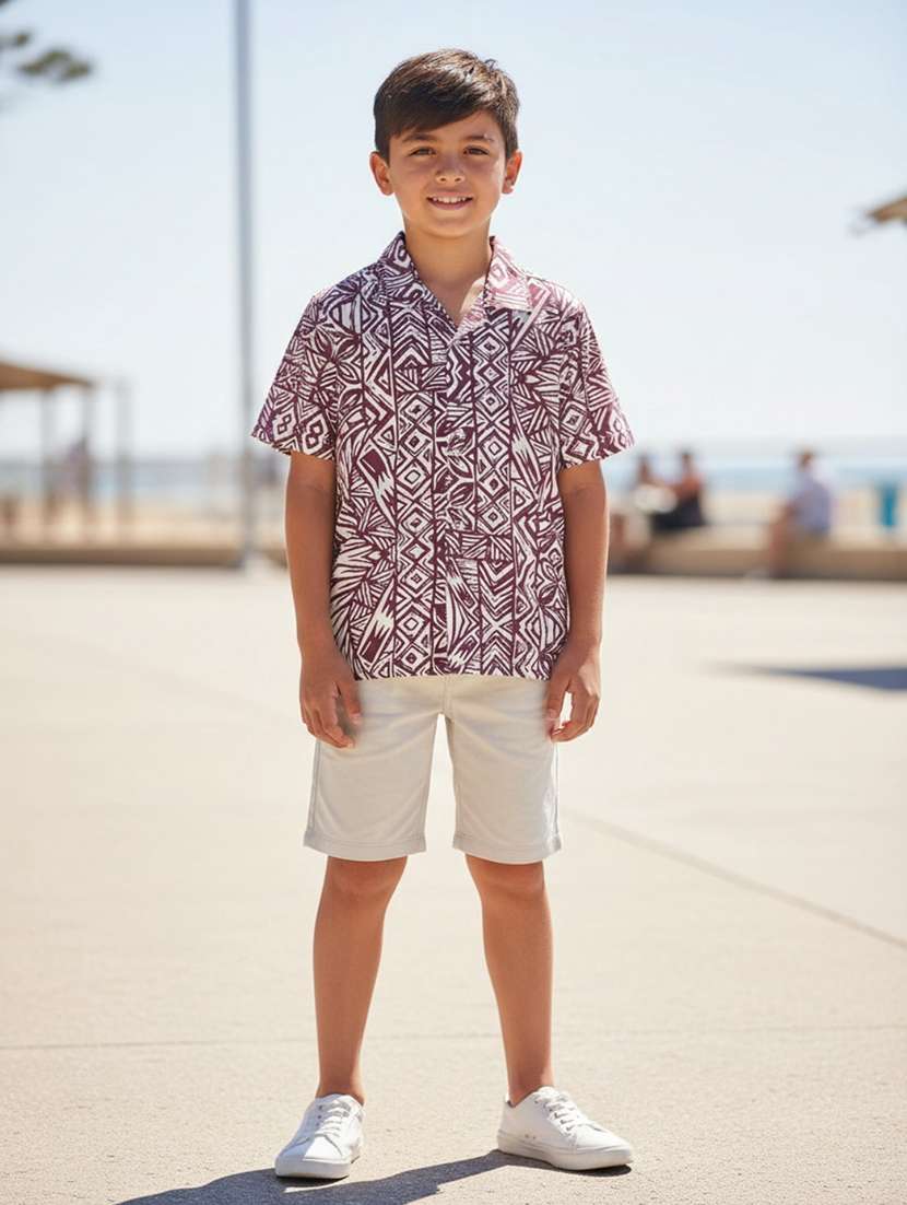 boys printed short sleeve shirt - 22182377 -  Standard Image - 1