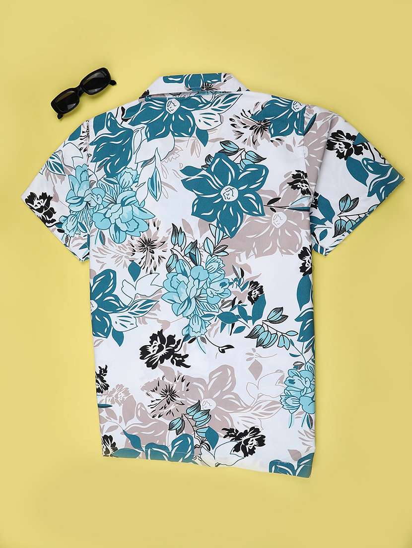 boys floral printed short sleeve casual shirt - 22182424 -  Standard Image - 1