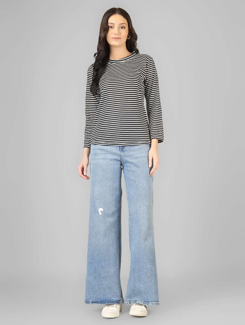 women striped long sleeve t-shirt - 22182435 -  Standard Image - 4