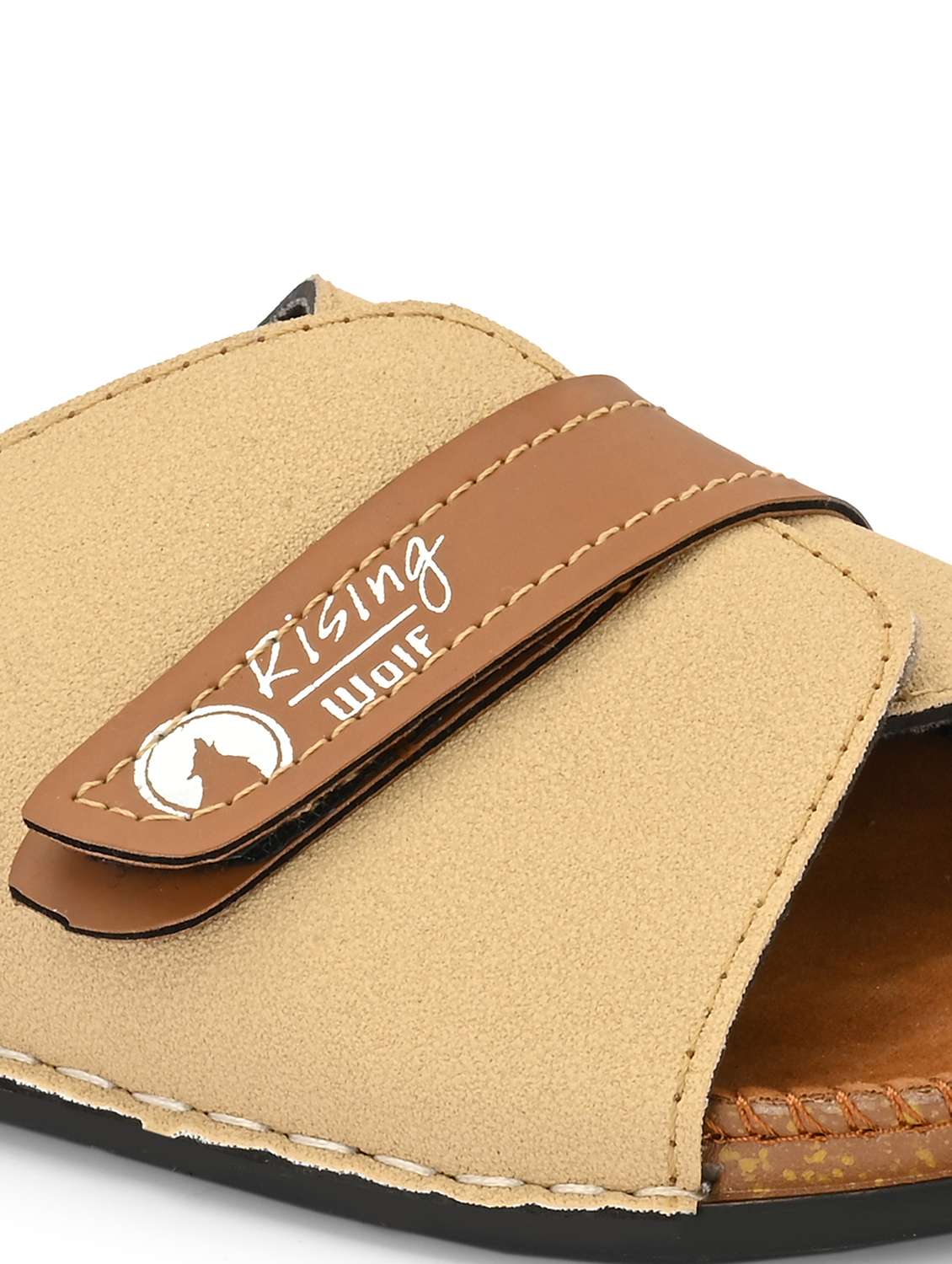 men solid slip on sandal - 22182477 -  Standard Image - 4