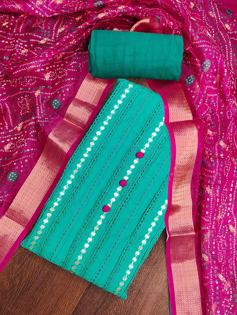 women solid with work unstitched suit set - 22182734 -  Standard Image - 1